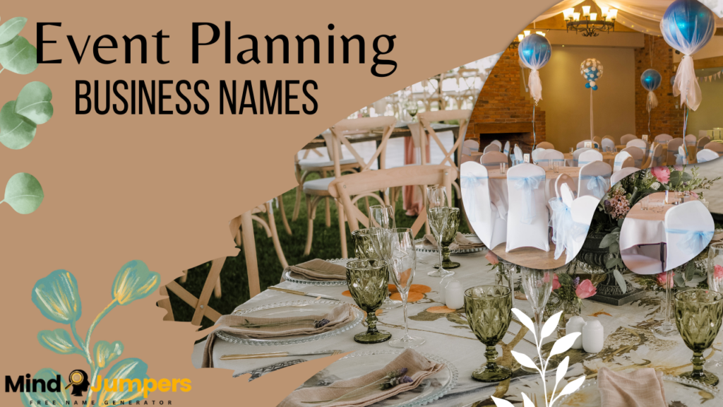 event planning business names
